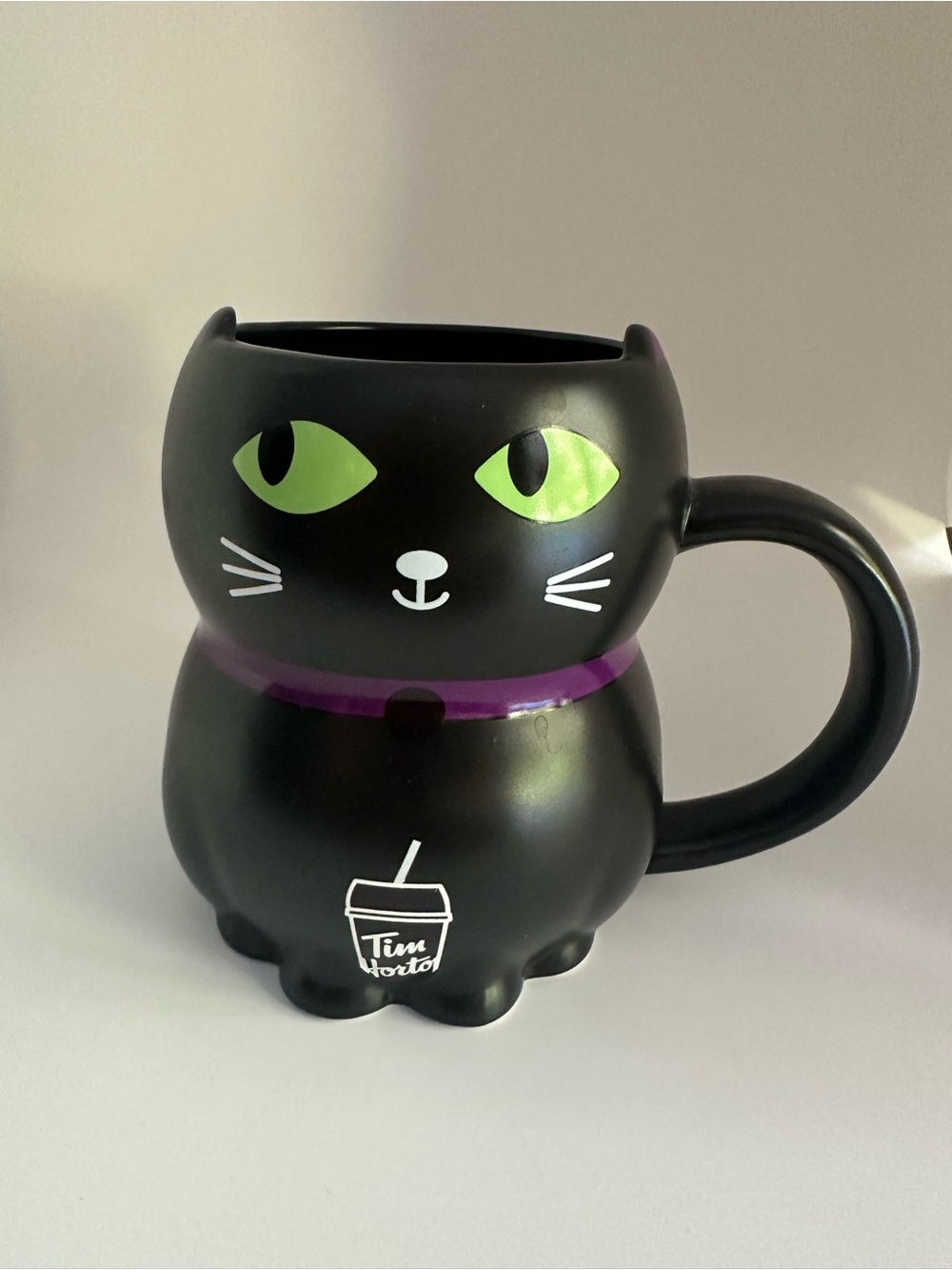 Tim Hortons Black Cat Mug